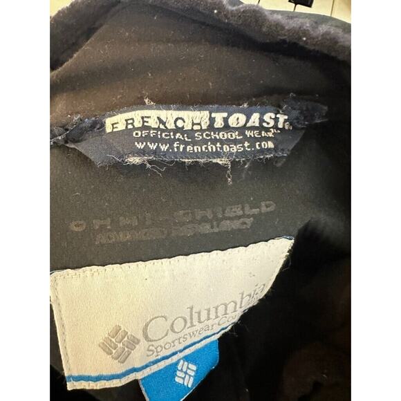 Men's Columbia Omni Shield Black Lined Jacket Coat Medium Collar Zip - Picture 10 of 13